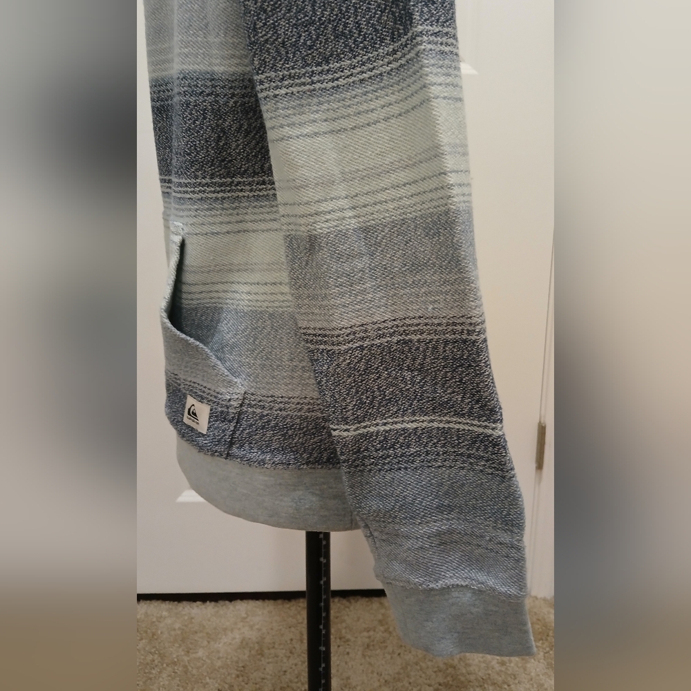 Quiksilver Blue Striped Hoodie - Picture 2 of 9